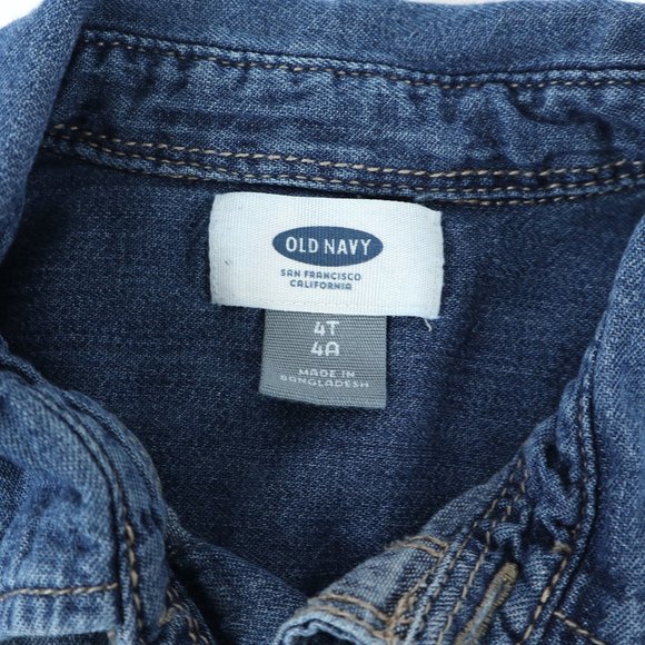 OLD NAVY chambray shirt, boy's size 4T - Picture 4 of 4